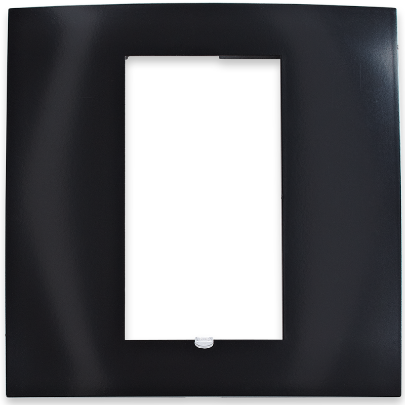 C4-SFP1-MB-Square Single Faceplate (Midnight Black).png