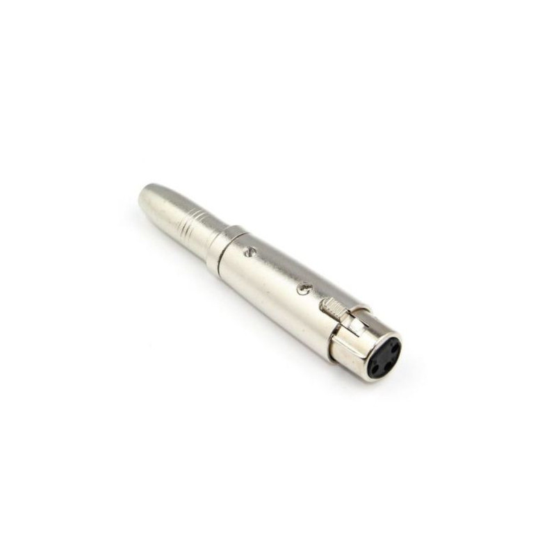 AD XLR F - 6.3 F TS Adapter, 3pin xlr female to 1/4'' mono f