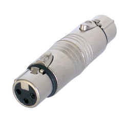 AD XLR F - XLR F Adapter, 3pin xlr female to 3pin xlr female