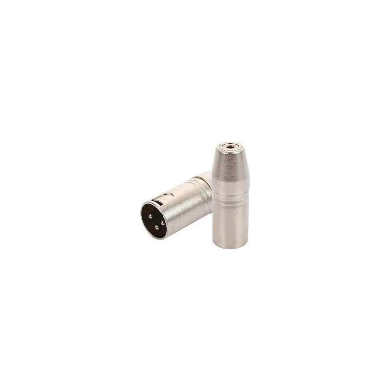 AD XLR M - 3.5 F TS Adapter, 3pin xlr male to 1/8'' mono fem