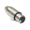 AD XLR M - 3.5 F TS Adapter, 3pin xlr male to 1/8'' mono fem