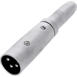 AD XLR M - 6.3 F TS Adapter, 3pin xlr male to 1/4'' mono fem