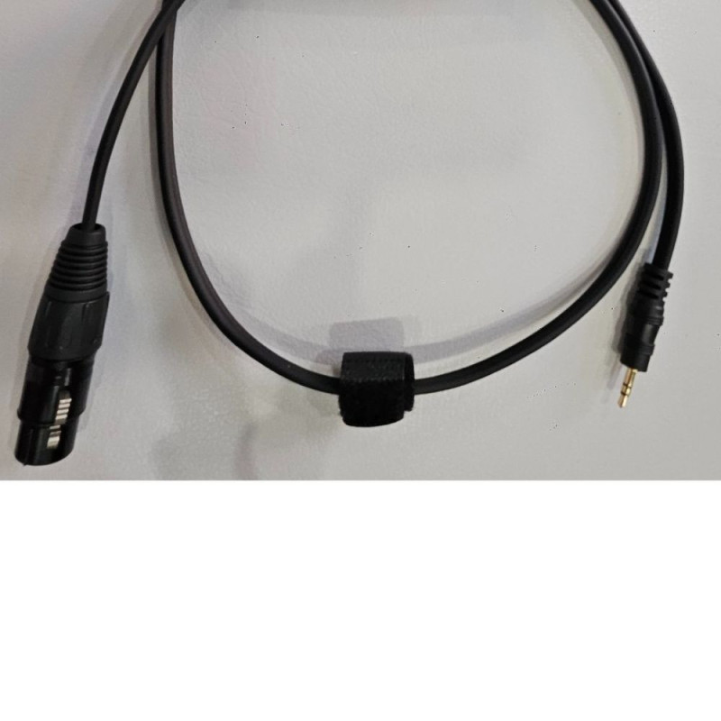 XLR F - 3.5 M TRS 1M Black audio link cable OFC