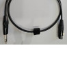XLR F - 6.3 M TRS 1M Black flexible microphone cable OFC