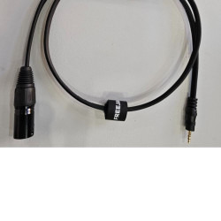 XLR M - 3.5 M TRS 1M Black audio link cable OFC