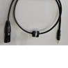 XLR M - 3.5 M TRS 1M Black audio link cable OFC