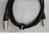 XLR M - XLR F 3M DMX Black DMX cable OFC