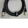 XLR M - XLR F 5M DMX Black DMX cable OFC