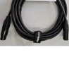 XLR M - XLR F 5M HQ Black High quality microphone cable OFC