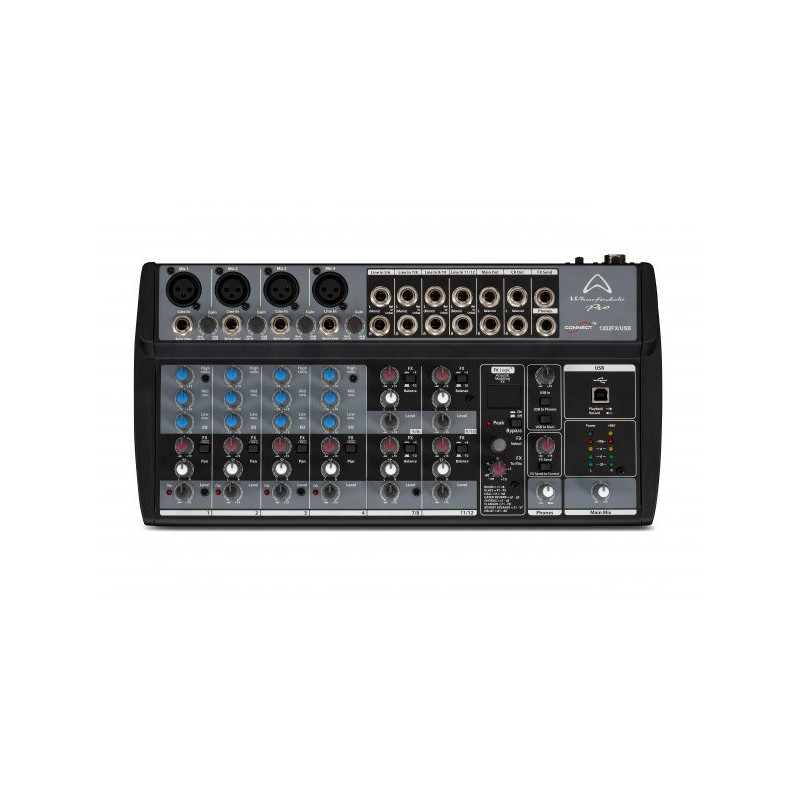 Wharfedale 1202 FX/USB Mixer 12-channel audio mixer