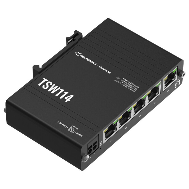 Teltonika TSW114 Switch GIGABIT DIN RAIL SWITCH