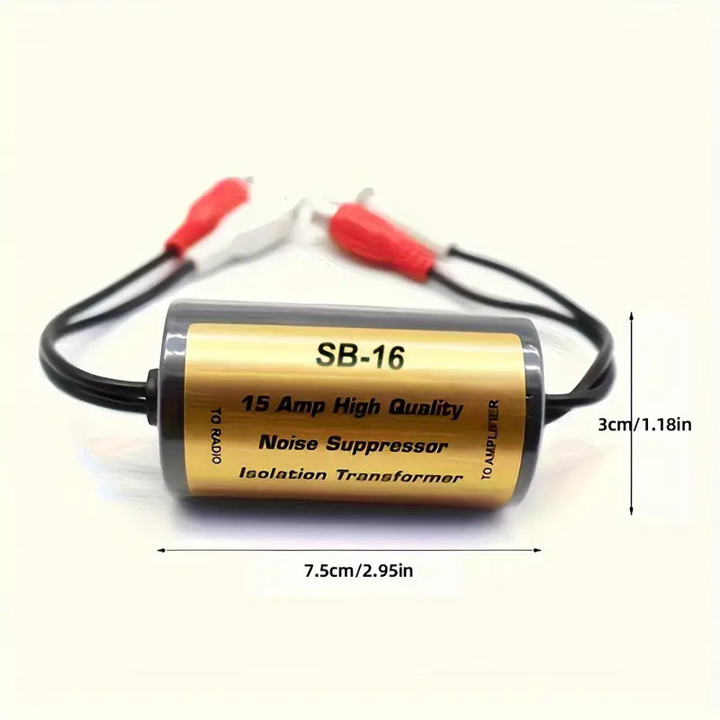 Audio Isolator RCA F - RCA M barrel