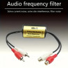 Audio Isolator RCA F - RCA M barrel