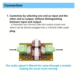 Audio Izolatorska elektronska ploca 3.5F - 3.5F