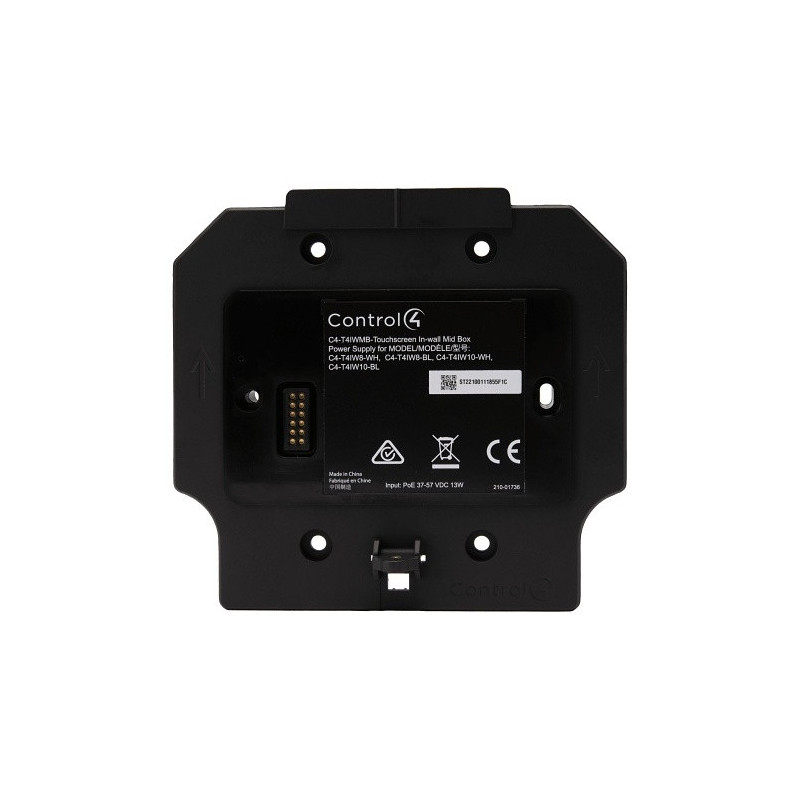 Control4 C4-T4IWMB-POE POE-Powered Mid-Box for T4 In-Wall Touchscreens